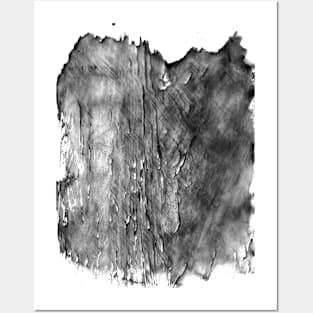 Simple abstract black-white boho background with animal skin, stripes and stains. Hand-painted watercolor, acrylic texture. Best for the print, fabric, poster, wallpaper, cover. Posters and Art